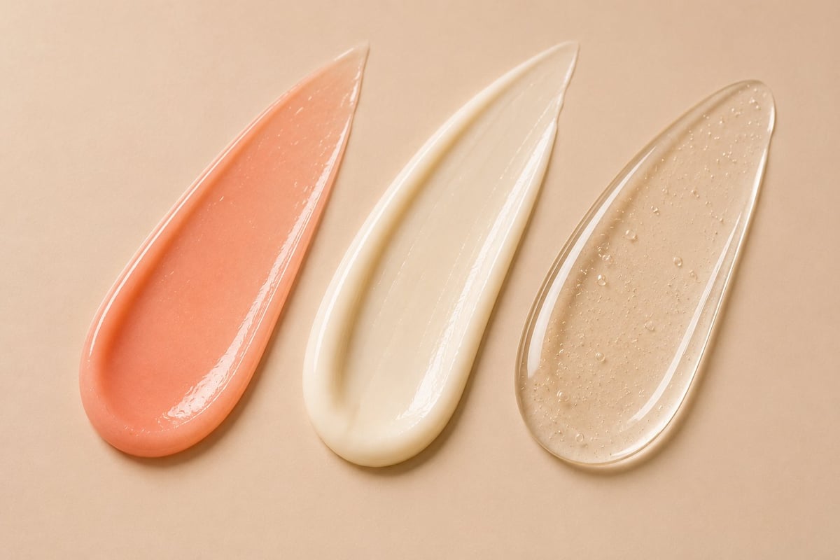 Cosmetics packaging set of jars and tubes on white podiums